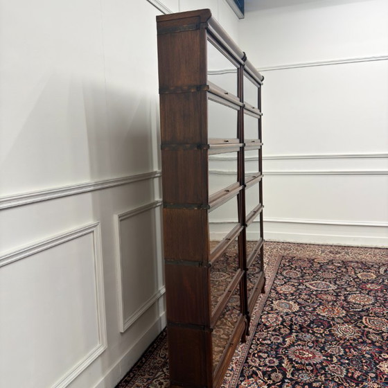 Set di Librerie Antiche Inglesi Originali Globe Wernicke – Vetro, Metallo (photo 5 of 16)