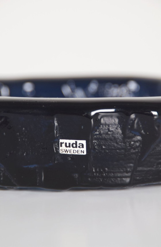 Échelle Suédoise en Cobolt par Göte Augustsson pour Ruda Glasbruk, 1960s – Objets déco (photo 3 of 5)
