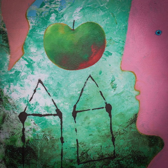 Image 1 of Whimsical Figurative Painting by Wouter Stips, Netherlands, 2000s