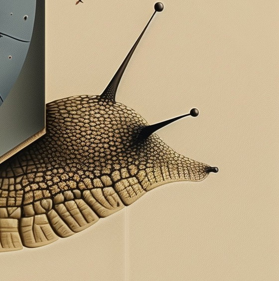 Image 1 of Unique Edition: High-Quality Giclée - Monsieur Escargot and the Eye of Quantum Consciousness