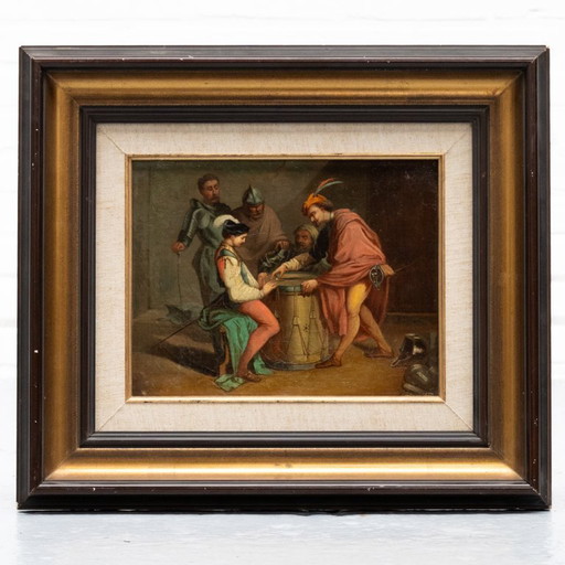 Théophile Lybaert 'The Dice Players' 19th century