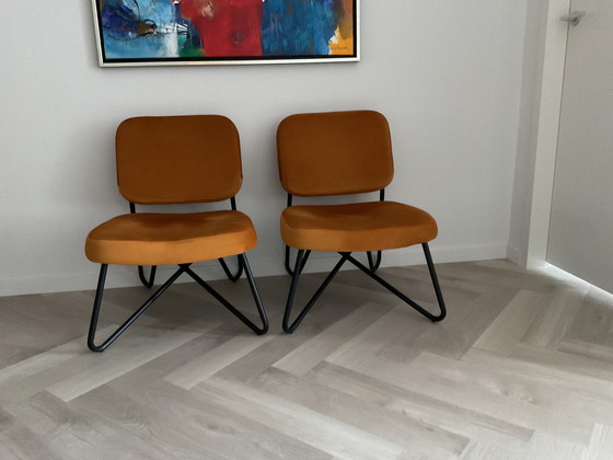 Image 1 of Fauteuil en velours Bronx71, lot de 2