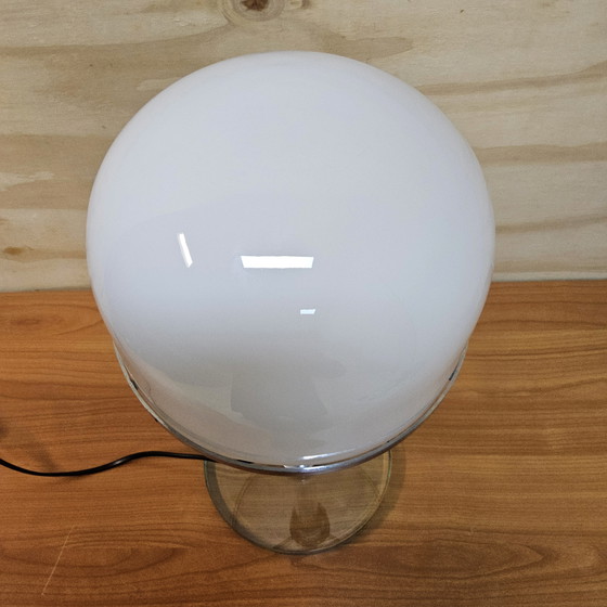 Image 1 of Vintage Chrome Bauhaus Wilhelm Wagenfeld Table Lamp WG24 Opaline glass (70s) design lamp
