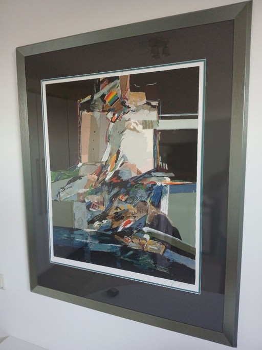 Lithograph – lithos zeefdrukken, Glass