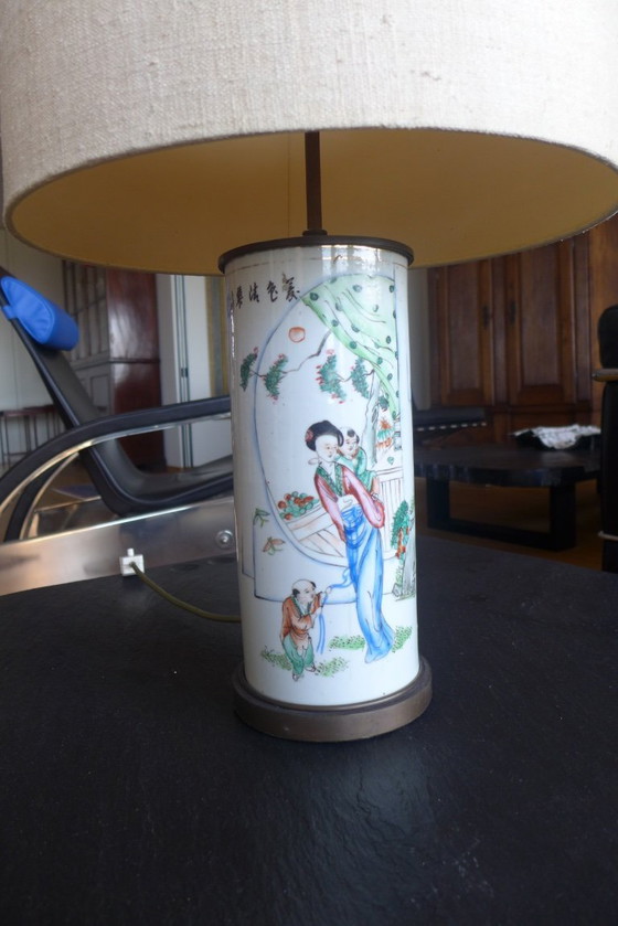 Image 1 of 2 table lamps with lampshade from Chinese vases