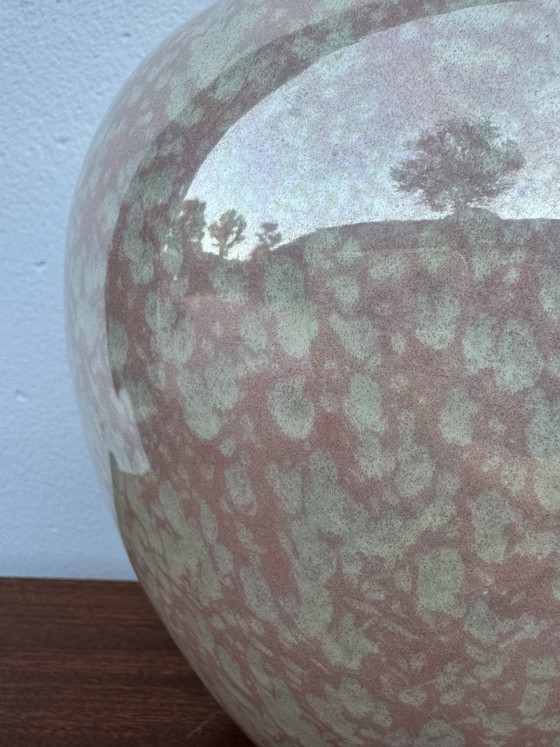 Jarrón Esfera de Loza de Charolles Iridiscente Años 80 – Jarrones, Ceramic (photo 5 of 10)