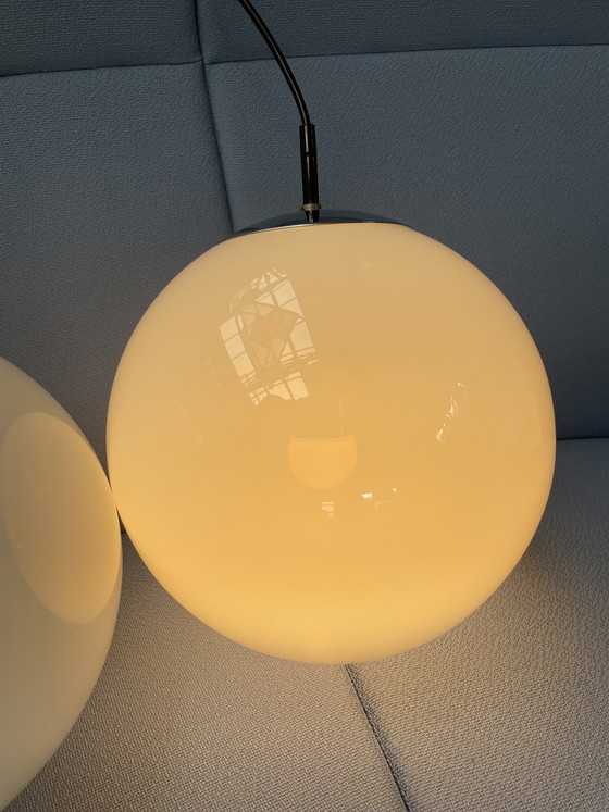 Image 1 of Grote Raak ochtendmist hanglampen, jaren 70