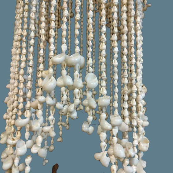 Lampadario di conchiglie, bianco, Altro, Metallo, Bohemian (foto 3 di 5)