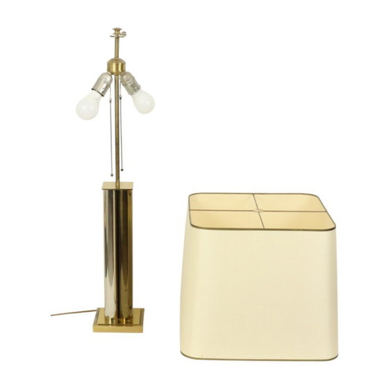 Image 1 of Large Hollywood Regency Table Lamp 83cm