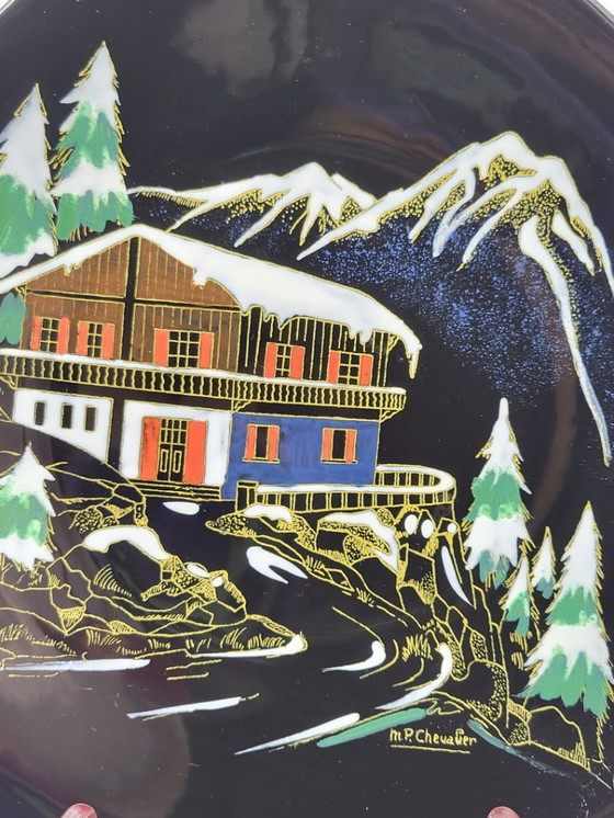 Image 1 of Decoratief bord Longwy Mountain Chalet Frankrijk