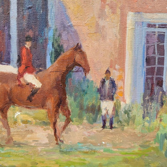 Image 1 of «Au club hippique» Fran Baró, XXe siècle – Valence, Espagne