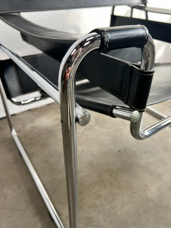 Image 1 of Vintage Wassily Stijl Stoel / Fauteuil , 1980's