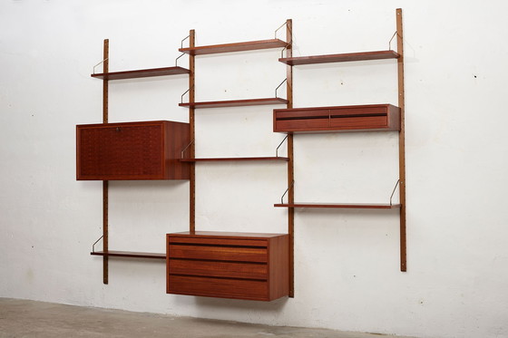 Image 1 of Royal System Wall Unit Designed by Poul Cadovius for Cado, Denmark 1950’s