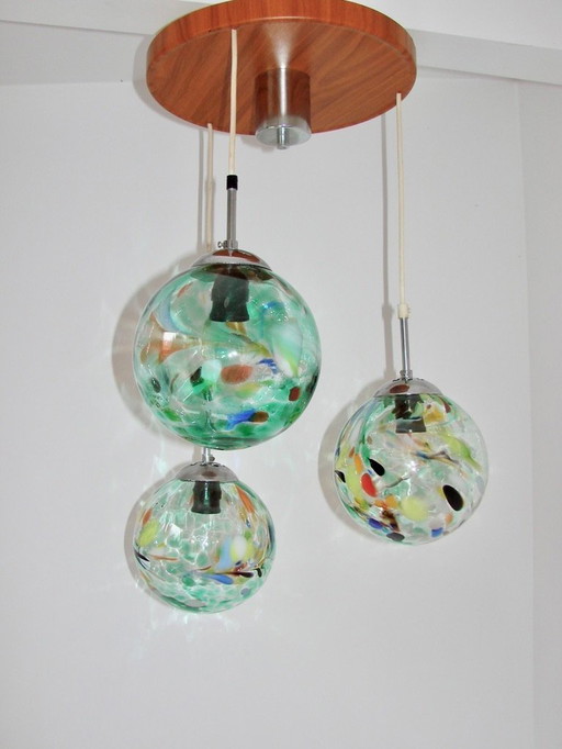 Vintage hanglamp uit de jaren 80.