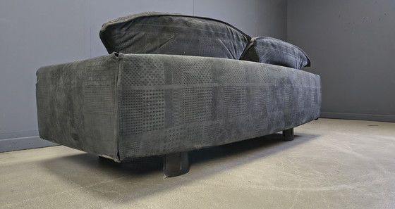 Image 1 of Samtsofa von Saporiti Italia, 1980er Jahre