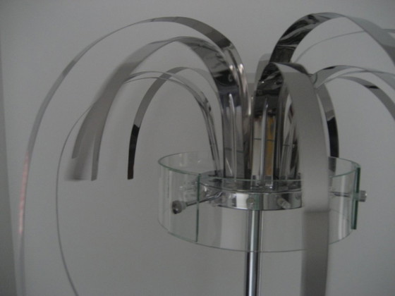 2 Palm Design Table Lamps – van de Heg, Chrome (photo 5 of 8)