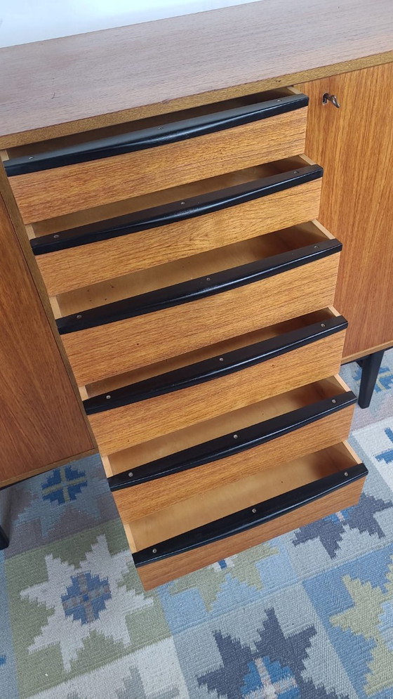 Image 1 of Credenza scandinava in teak mini enfilade, Danimarca 1960