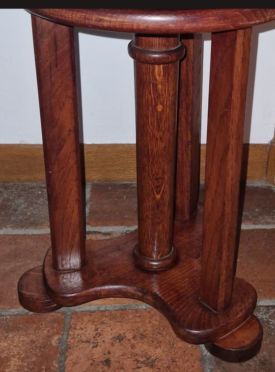 Image 1 of Classic round height adjustable piano stool