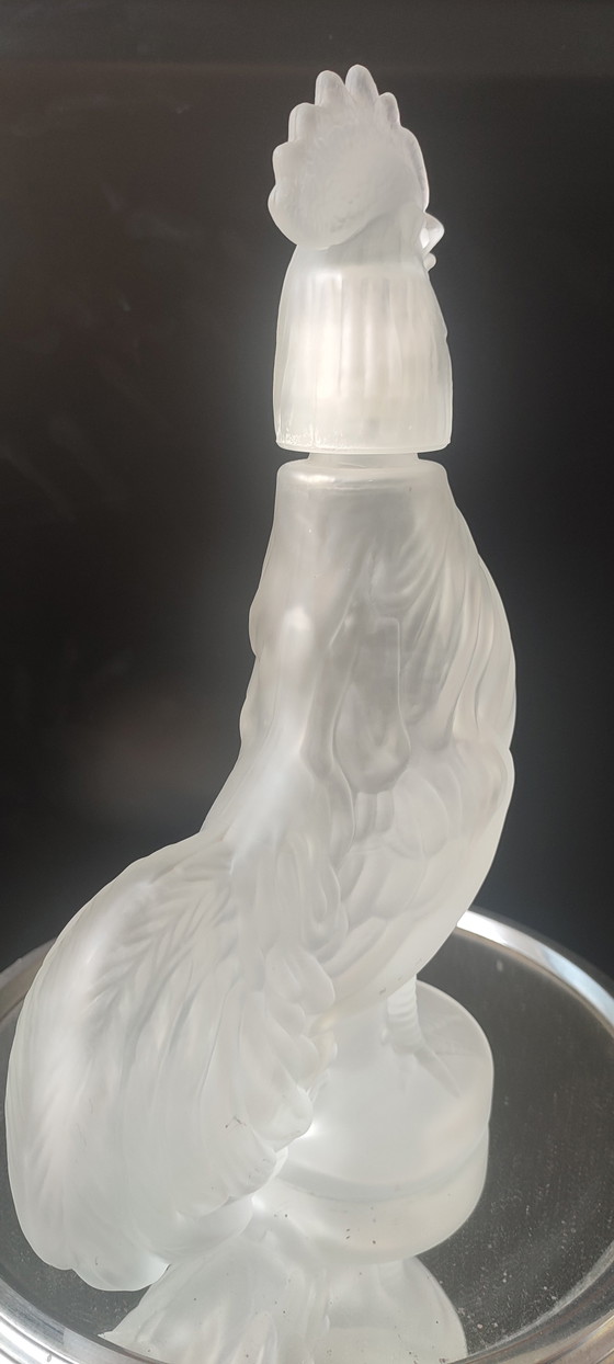 Image 1 of Zoomorphe Karaffe (28 cm) aus mattiertem italienischem Glas - 1970er Jahre