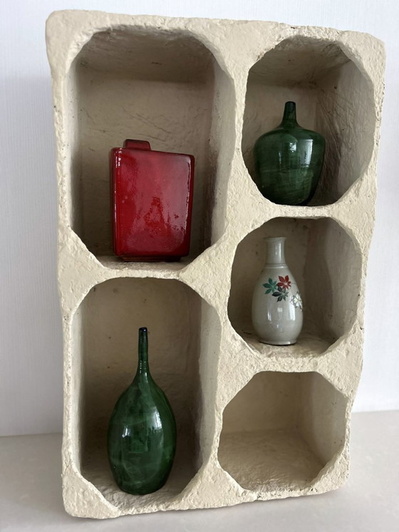 Image 1 of Mensola da parete in cartapesta – realizzata a mano, dalla forma organica
