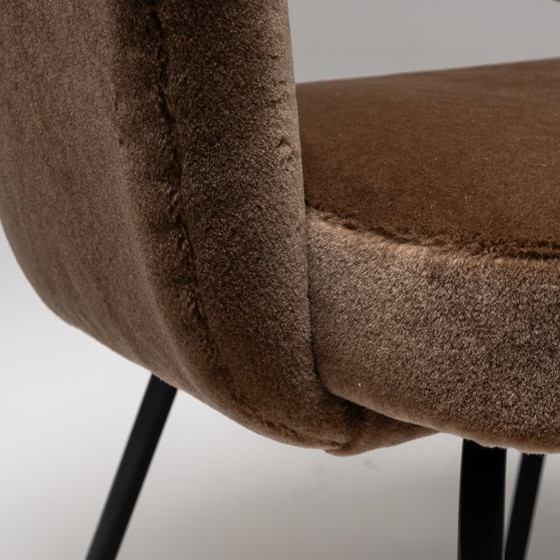Image 1 of Model 71 Dining Chair in Deep Brown by Eero Saarinen for Knoll