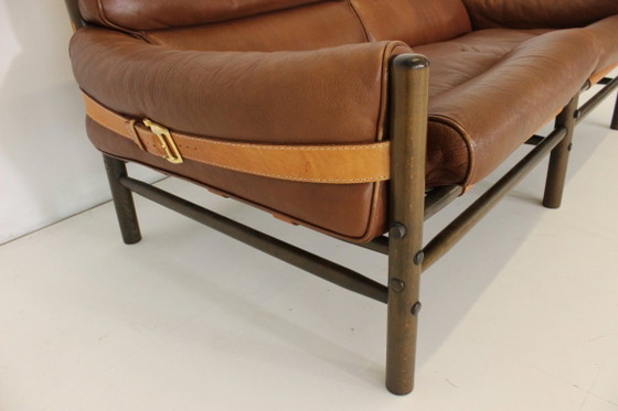 Image 1 of Arne Norell Kontiki Seating Group Leather Sofa Armchair Couch