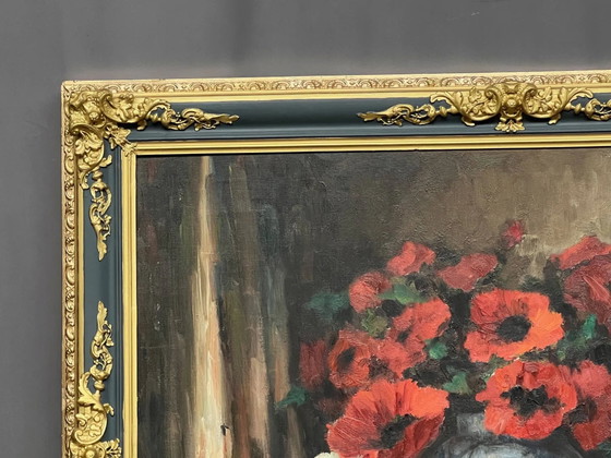 Large format painting. "Still Life with Poppies". – Paintings & Drawings, Canvas (photo 4 of 8)