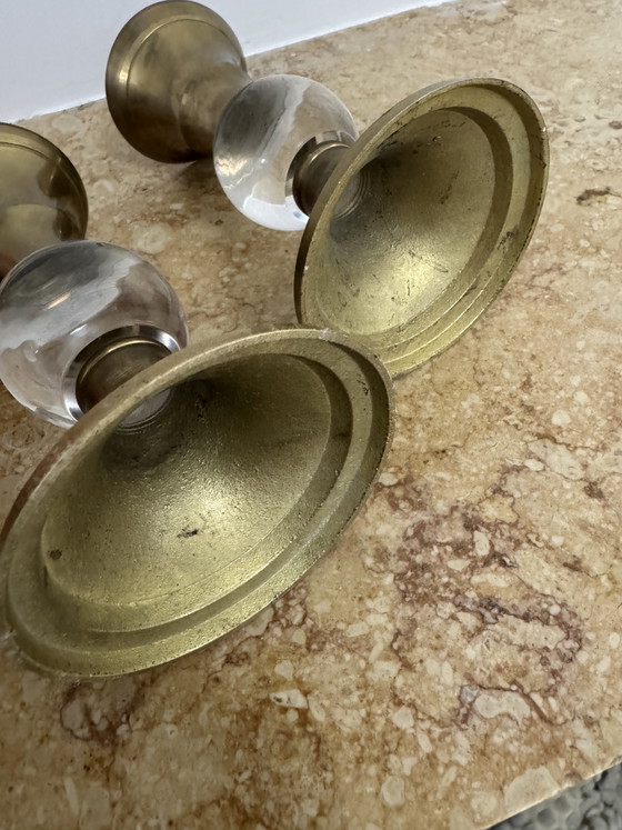 Portacandele Ottone Plexi Anni '70 – Brass, Plexiglass (photo 4 of 15)
