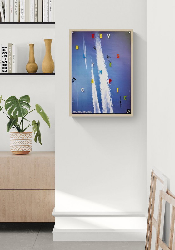 Image 1 of 🌤️ Jeux Olympiques de Barcelone ’92 – 1990 – Affiche originale d’América Sánchez | 70 × 50 cm | Espagne