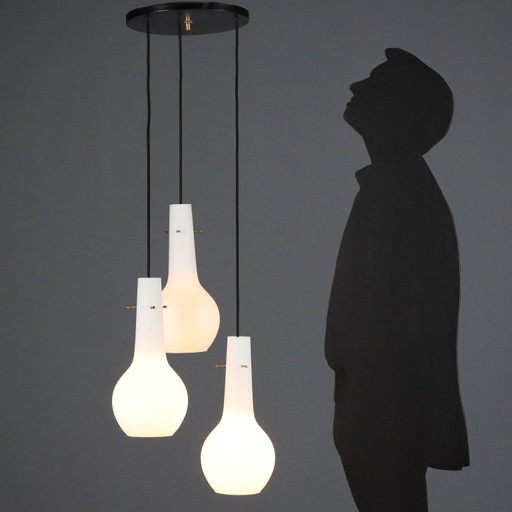 Lampada a Tre Luci Anni '60 – hanglampen, Glass (photo 2 of 10)