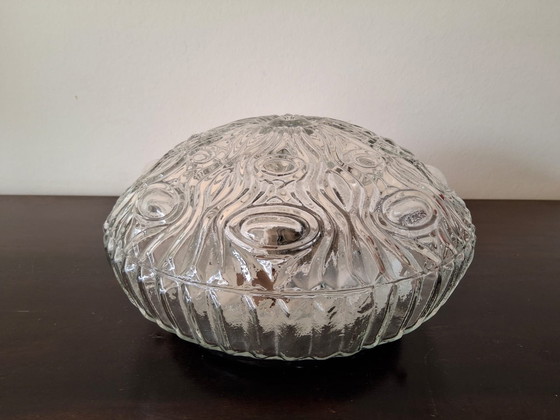 Image 1 of Plafoniera vintage in vetro jaren anni 60/70