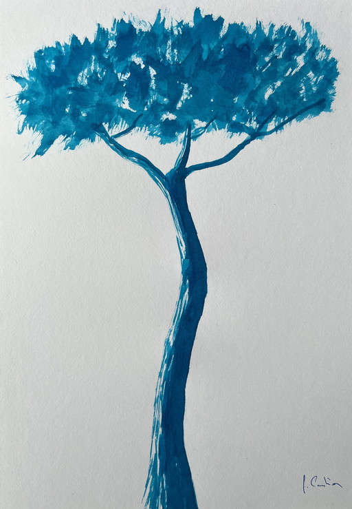 Inchiostro su carta bianca da 250 g. Dimensioni 21x30 cm.