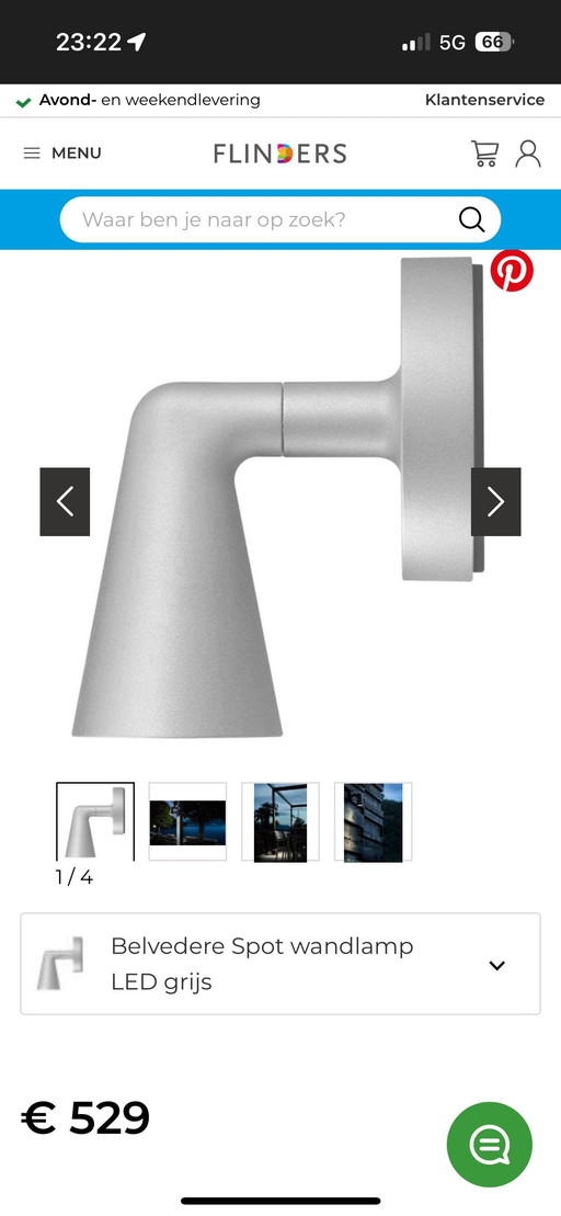Flos BELVEDERE buiten of badkamer lamp spot