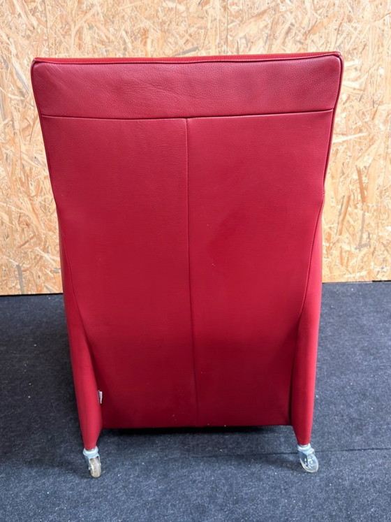 Image 1 of 4 x leren eetkamerstoelen van Bert Plantagie