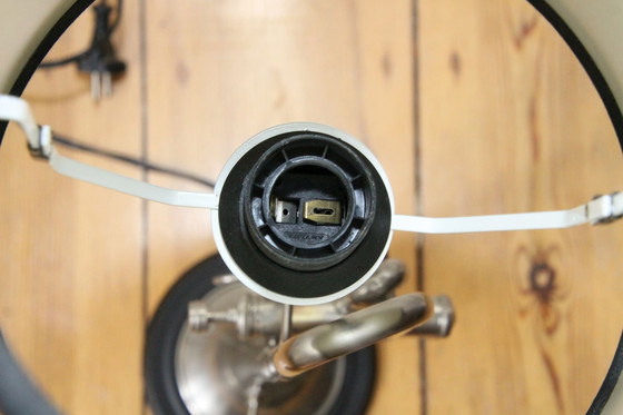 Image 1 of Trompetlamp Vloerlamp Zilver Zwart 100% Duurzaam Uniek