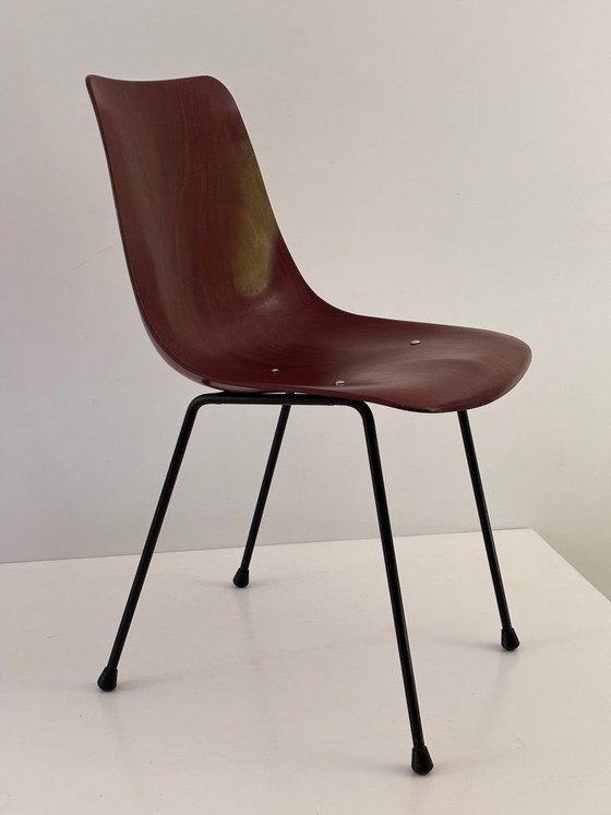 2 Pierre Paulin CM131 stoelen, Thonet Vintage editie – Eetkamerstoelen, Wood (photo 3 of 13)