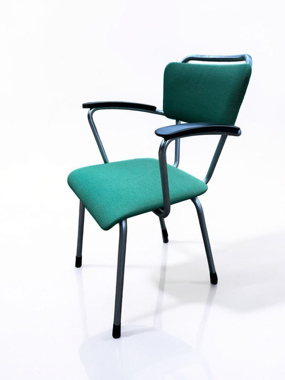 Image 1 of Poltrona vintage Gispen 214 – anni '60 – modernismo olandese / sedia PTT