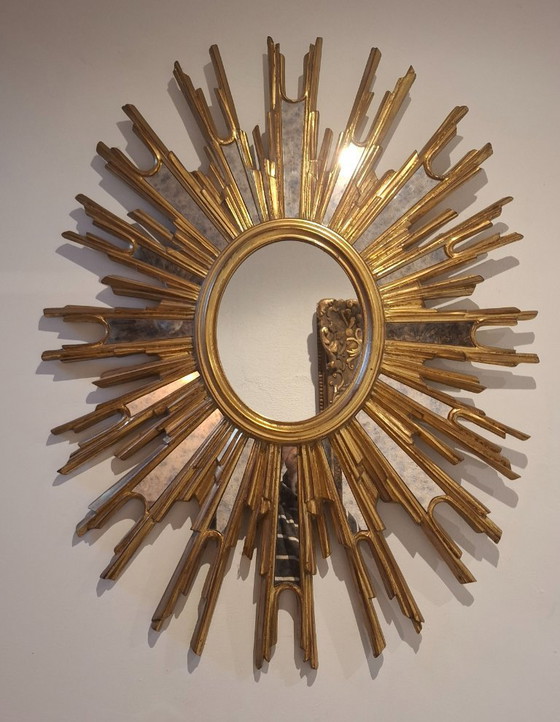 Image 1 of Specchio ovale da sole 86x66cm rara edizione Deknudt