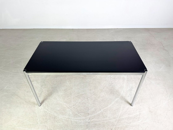 Image 1 of Origineel USM Haller bureau, nieuw zwart geverfd, designtafel