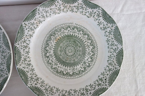 Image 1 of 6 platos llanos de loza Fine Ware