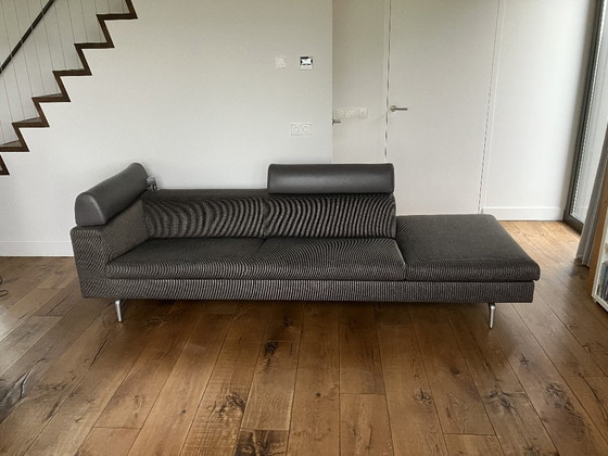 Image 1 of Divano a 3 posti Leolux Horatio con pouf a destra