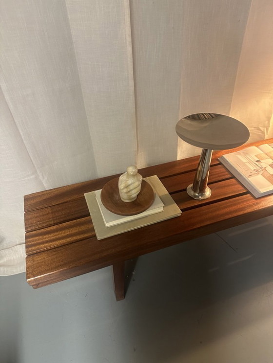 Image 1 of Panca vintage con doghe in legno