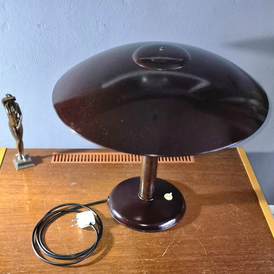 Image 1 of Exklusive LBL Kandem Typ 0314.1Mushroom Pilz Bakelit Tischlampe 50er 60er