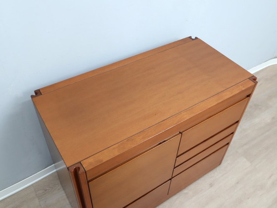 Image 1 of Mobile bar serie Angelo Mangiarotti 4D in noce nazionale anni '70