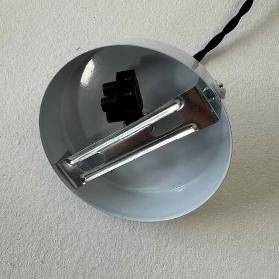 Image 1 of Lampada a sospensione antica in opalino intrecciato vintage da 26 cm