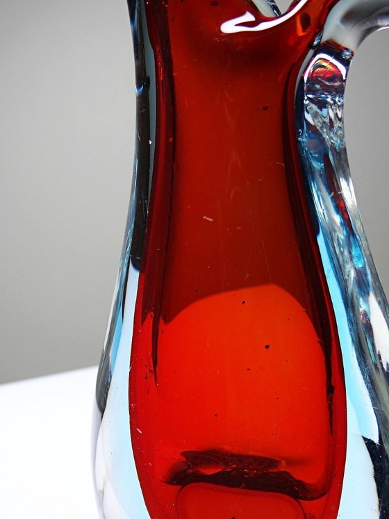 Image 1 of Sommerso pitcher vase att. Flavio Poli, Murano 1960-1970