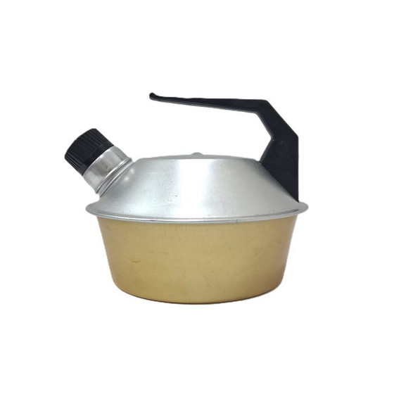 Image 1 of Bollitore/brocca vintage in alluminio con fischietto (Wasserkessel), inutilizzato