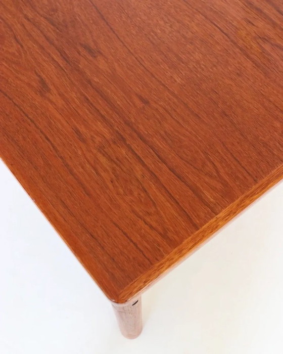 Image 1 of Vintage teak coffee table square Danish design retro 50s