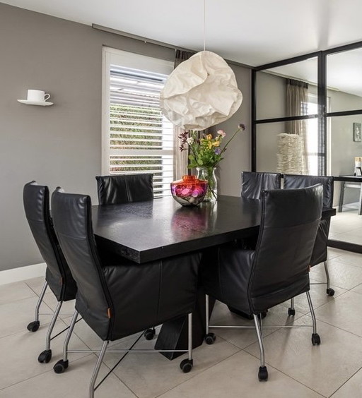 Tavolo Birdman Metro in rovere nero (riunione?)