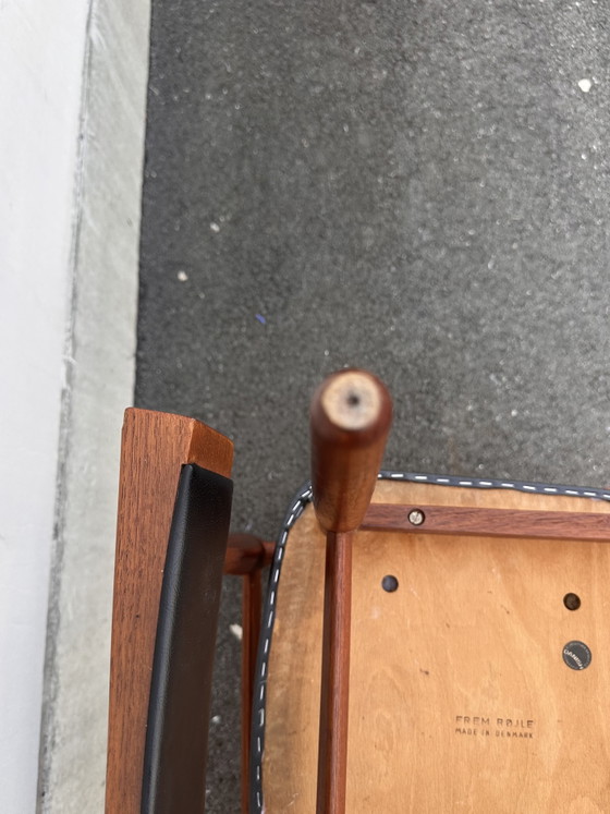 Image 1 of Set van 4 Scandinavische teakhouten stoelen van Hans Olsen voor Frem Røjle – Denemarken, jaren 60